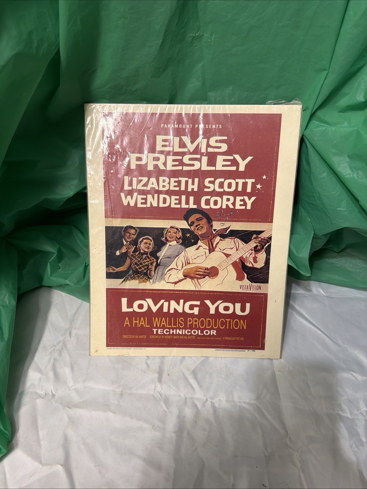 Vintage Elvis Presley Loving You 1957 Original Movie Poster Paramount