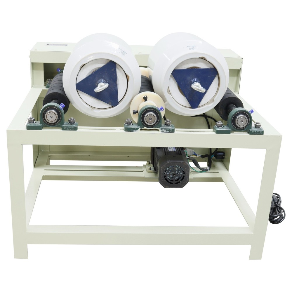 Ceramic Grinding Machine Horizontal Ceramic Ball Mill 220V 5L*2 Ceramic Mill Jar
