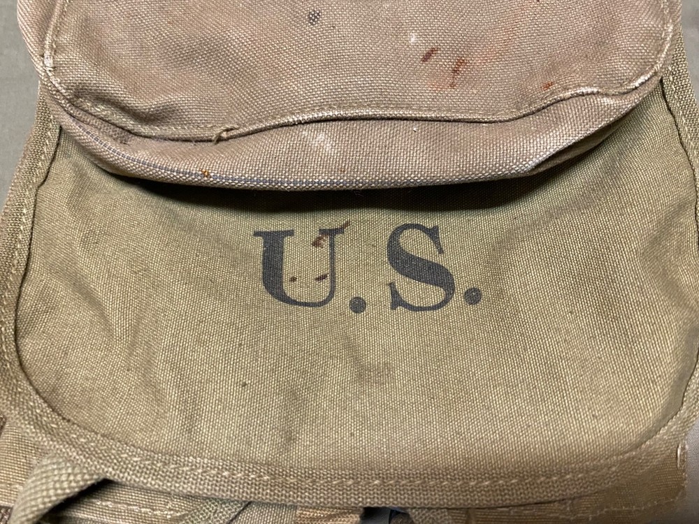 ORIGINAL WWII US ARMY M1942 COMBAT FIELD HAVERSACK BACKPACK-OD#3, 1942