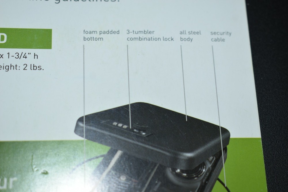  Gun Case Stack-On PC-95C-4-D Portable Black Combination Lock Security Case