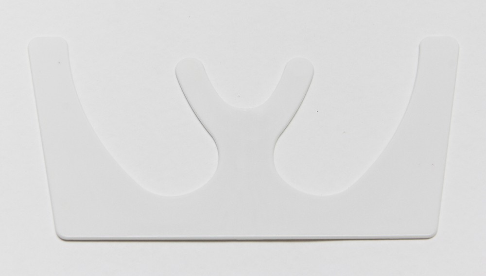 DENTAL OCCLUSAL MAXILLARY CASTING PLASTIC FOX PLANE PLATE WHITE AUTOCLAVABLE