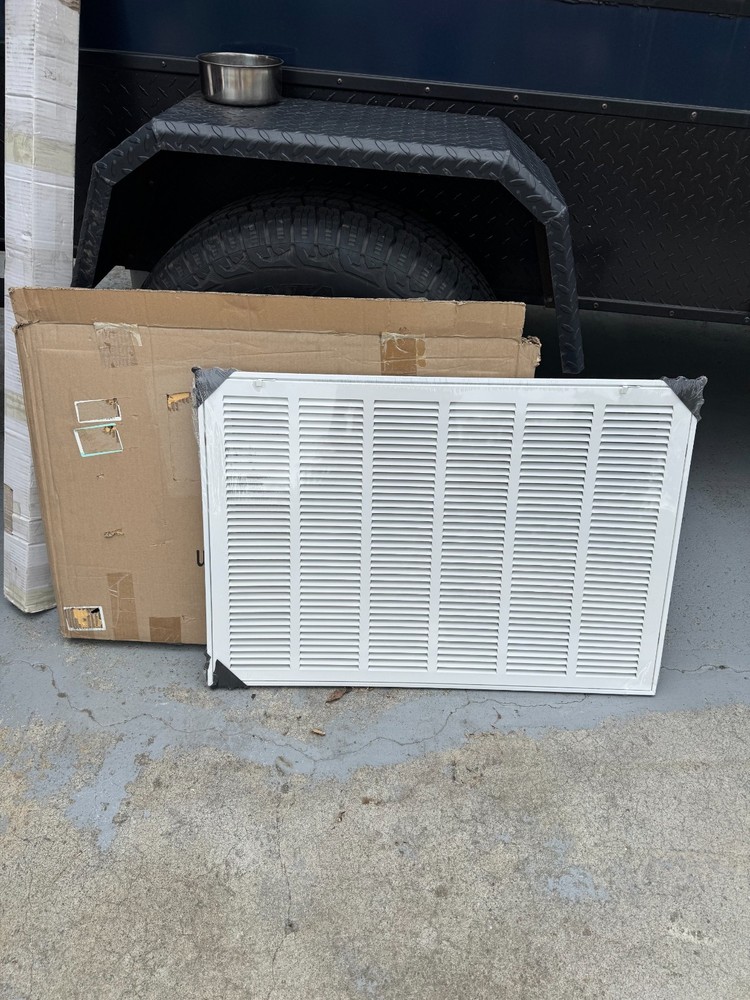 20”x30” Return Air Filter Grille, White
