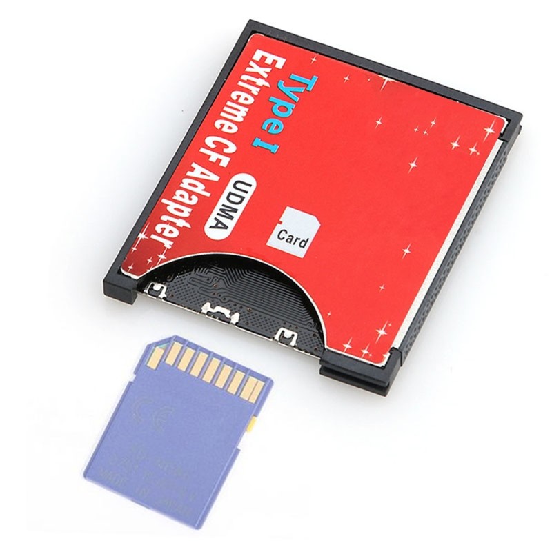 Single Port Micro-SD SDXC TF to Compact Flash CF Card Reader Adapter