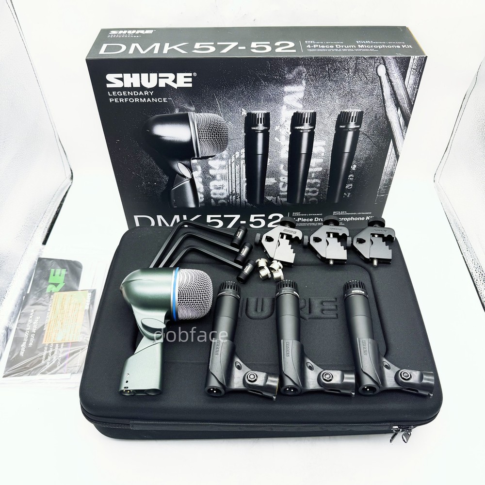 Shure Microphone DMK57-52 Wired Drum Dynamic Kit With Additional Bracket New