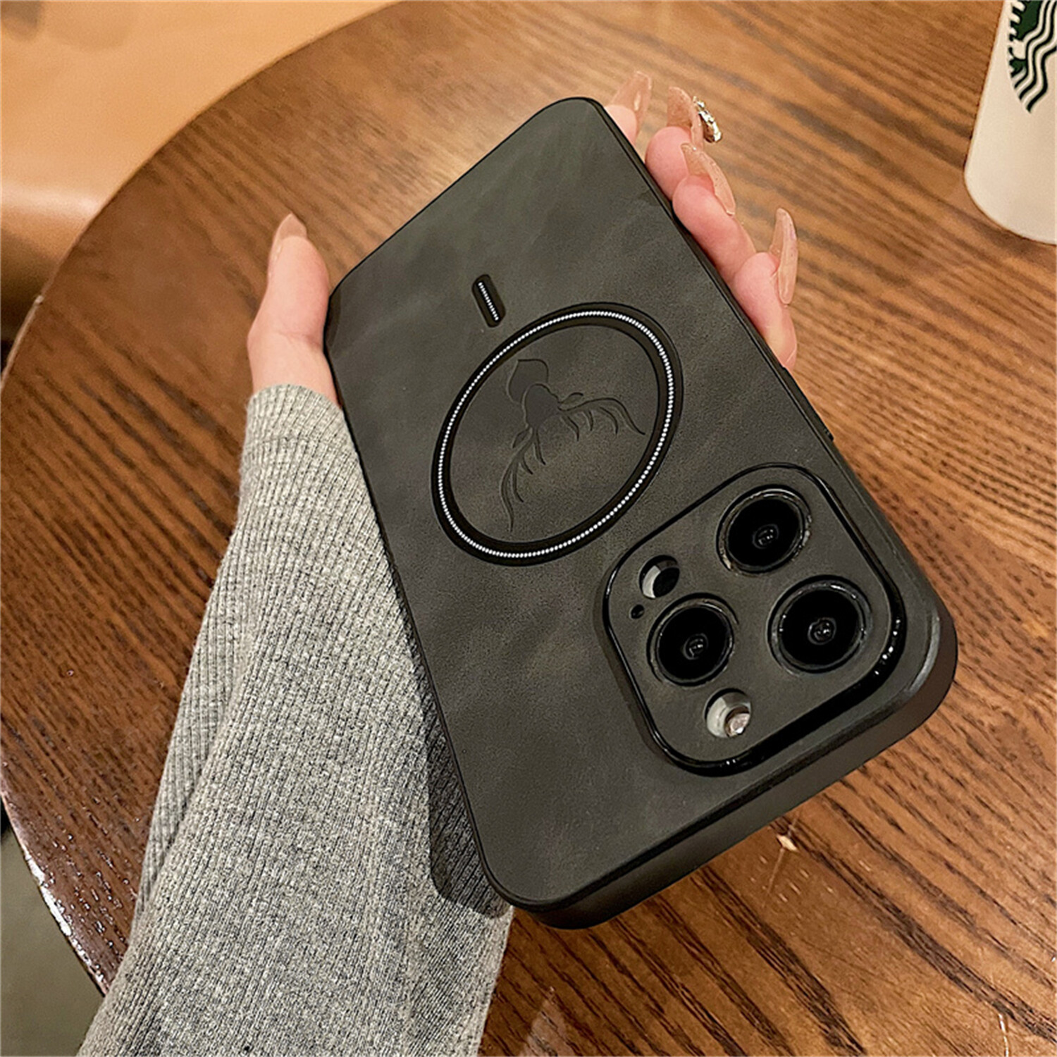 Deer Leather Shockproof MagSafe Case For iPhone 15 14 Plus 13 Pro Max 12 11