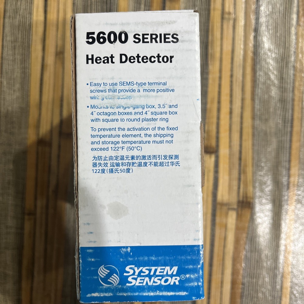 System Sensor 5604 Heat Detector 194°F Fixed Temp