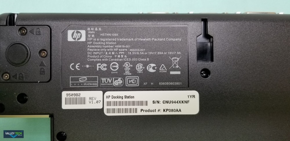 HP Docking Station KP080AA#ABA NEW Open box