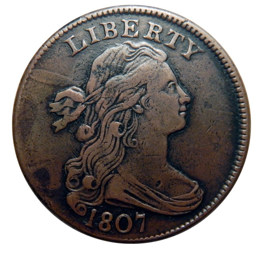 Large cent/penny 1807 "comet" amazing high grade example