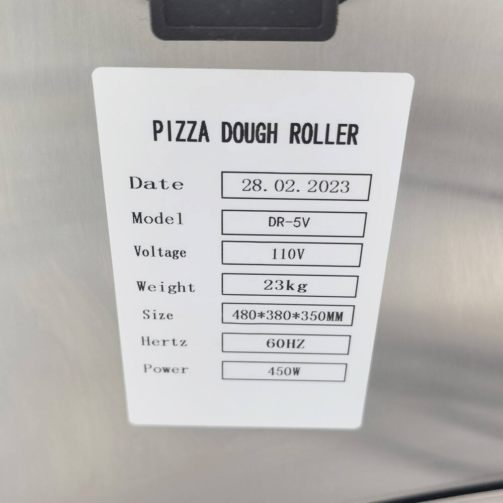 Single Roll Automatic Pizza Dough Presses Forming Machine Electric Dough Sheeter