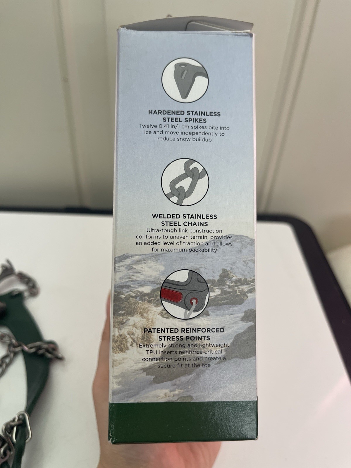 Kahtoola Microspikes Footwear Traction Hiking & Trekking Green Unisex Small