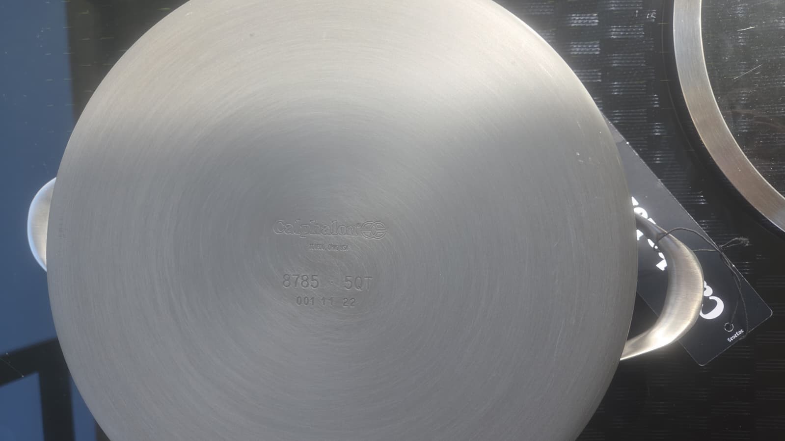 Calphalon 5 Qt Hard Anodized Nonstick Pan w/ Glass Lid 8785 NEW Heavy Duty