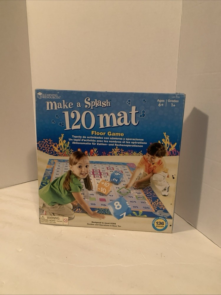Learning Resources Make a Splash Mat Floor Game Addition/Subtraction Complete