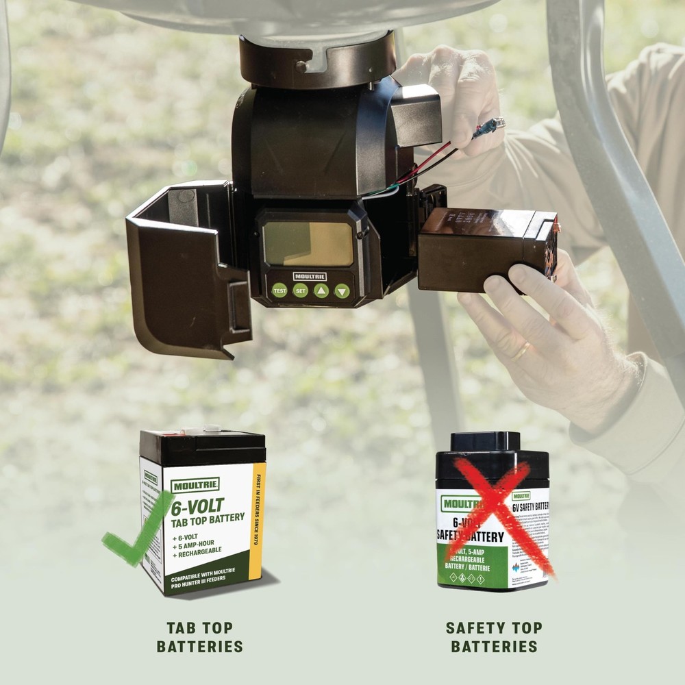 Deer Feeder Kit with Digital Timer and Quicklock Adapter for Flat Bottom Hopp...