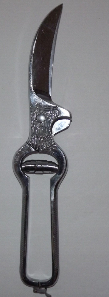 Vintage Coricama Chicken  Poultry Bone Kitchen Shears Scissors Italy