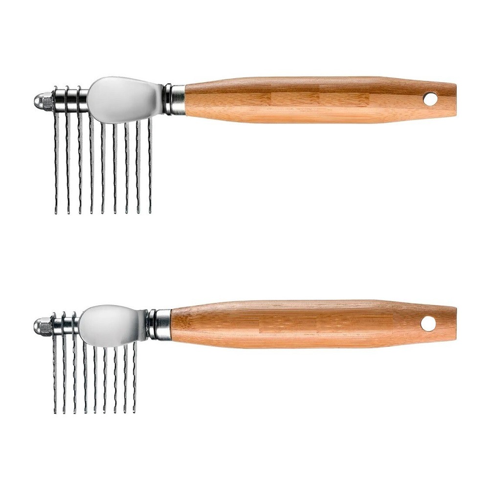 Dog and Cat Grooming Tools Ergonomic Wood Handle 9 Blade Mat Splitter Breakers
