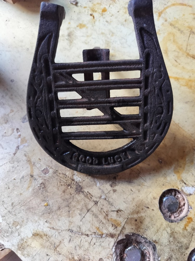 Vintage Good Luck Horseshoe W/ Adjustable Mounting Bracket