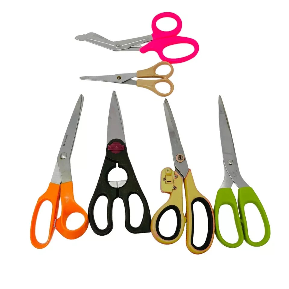 6 Pcs Farberware and Assorted Flower Scissors Set, Stainless Steel Shears