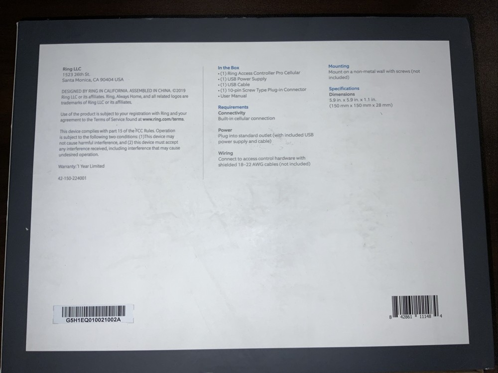 Ring Access Controller Pro