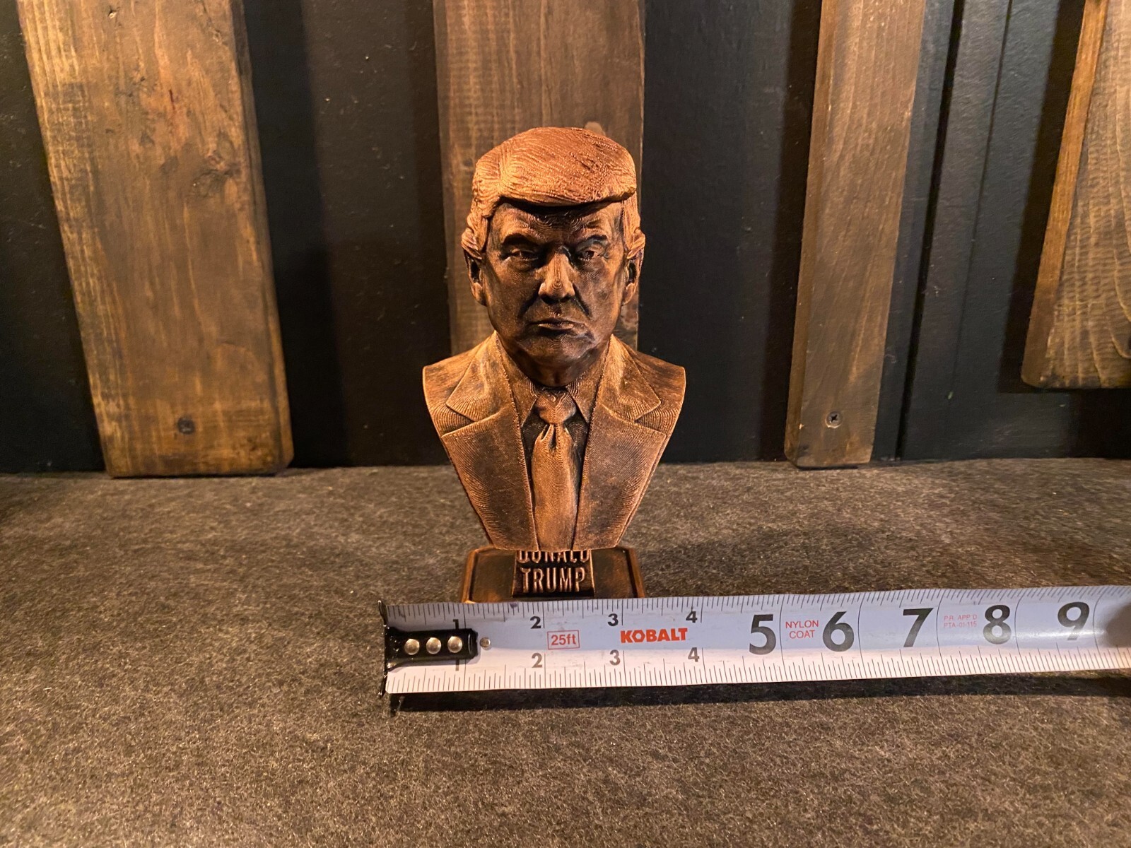 Donald Trump Copper Statue 7 INCHES TALL
