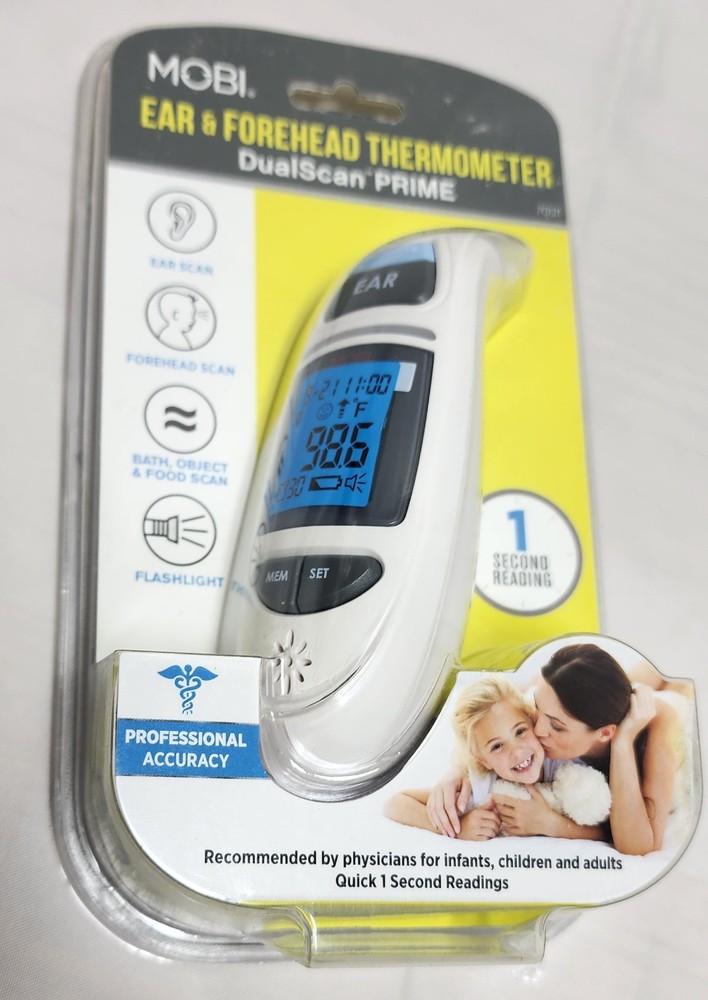 MOBI DualScan Prime Ear and Forehead Thermometer