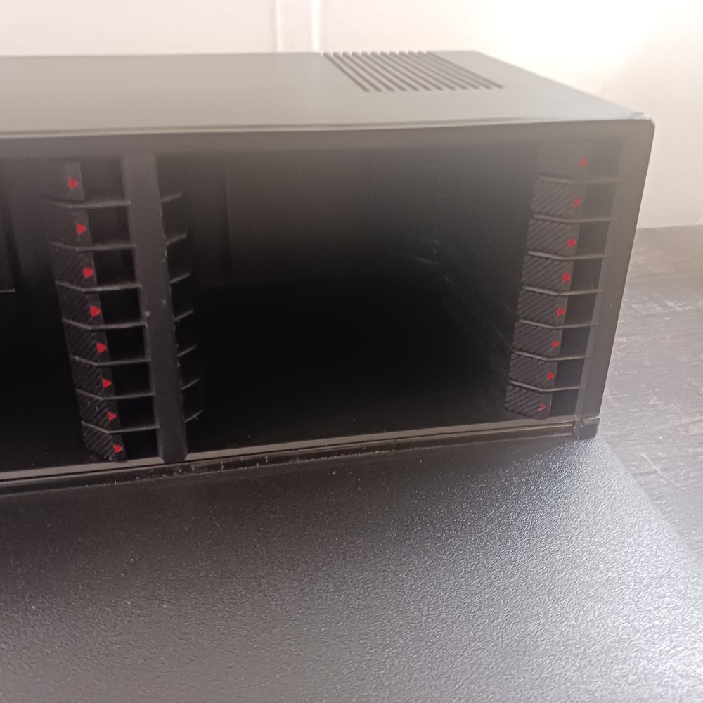 Laserline CD Storage 24 Case Push Button Door Black Push Button