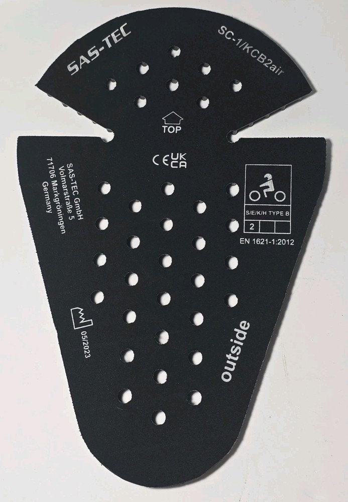 (ONLY ONE) SAS-TEC SC-1/KCB2air CE Level 2 Thin Joint Armor w/ Side Flex Cuts