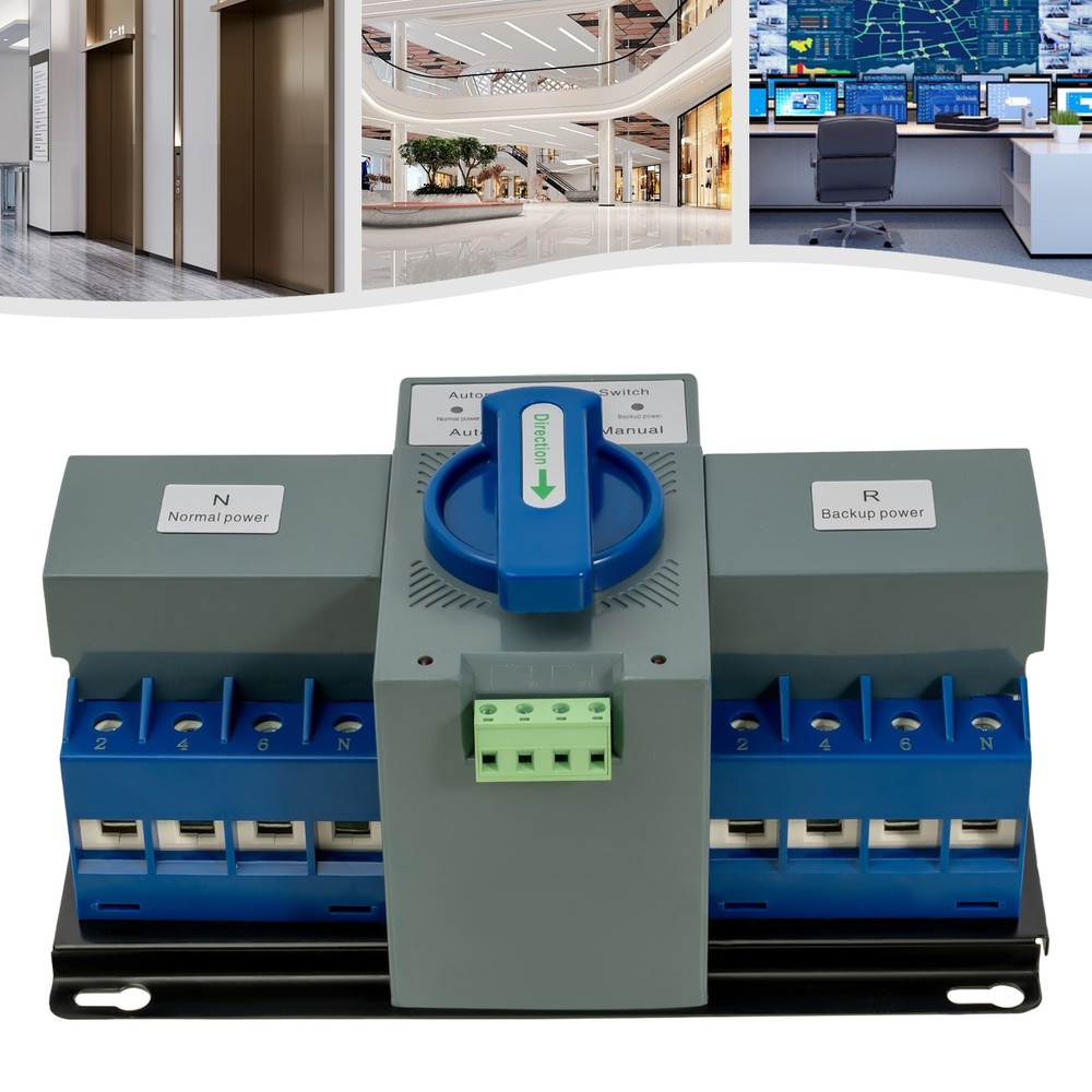 4P Dual Power Automatic Transfer Switch ATS CB level M6 Mini Change-over Switch