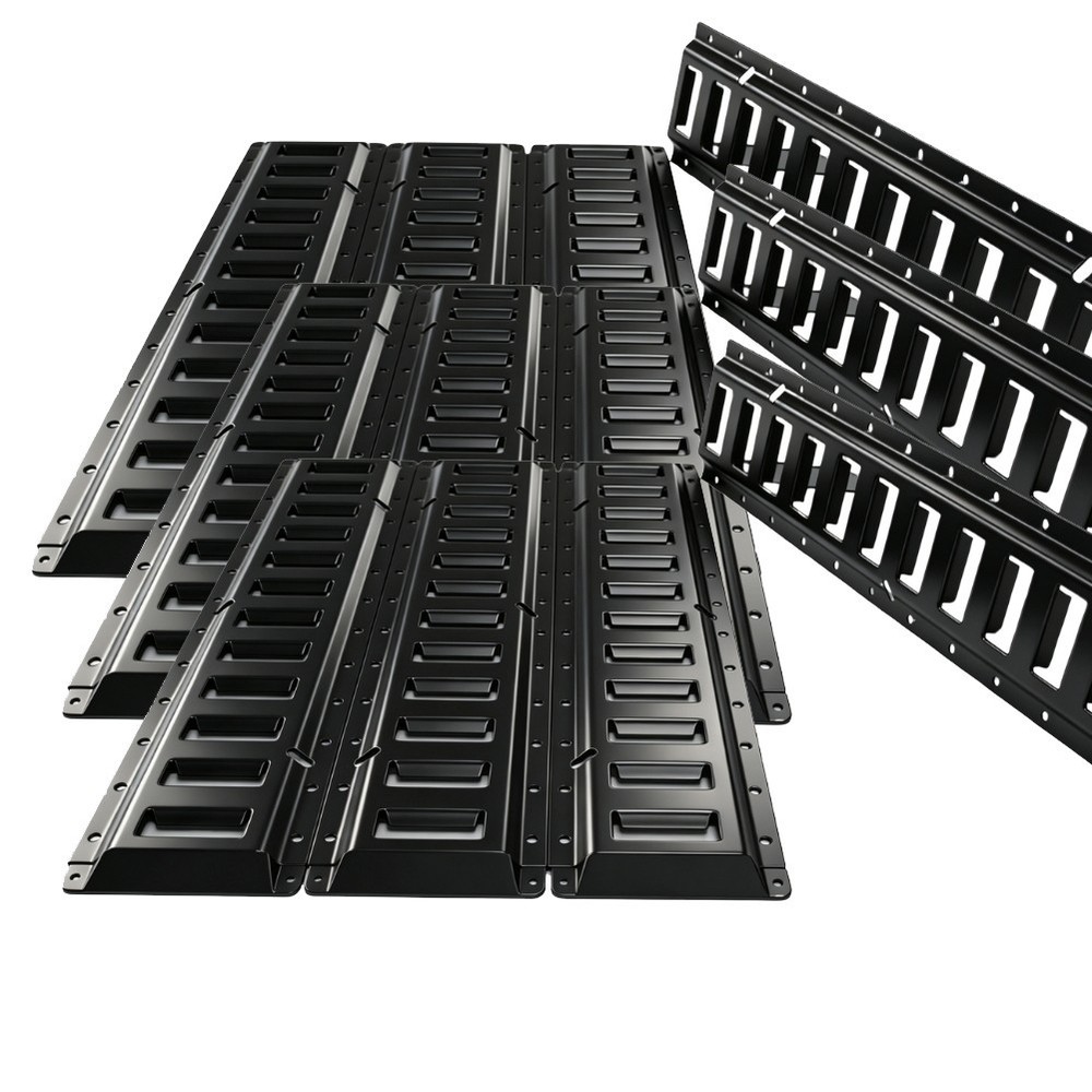 12PK 2' E Track Tie Down Rail Kit for Garages Vans Trailers Motorcycle Tie Downs