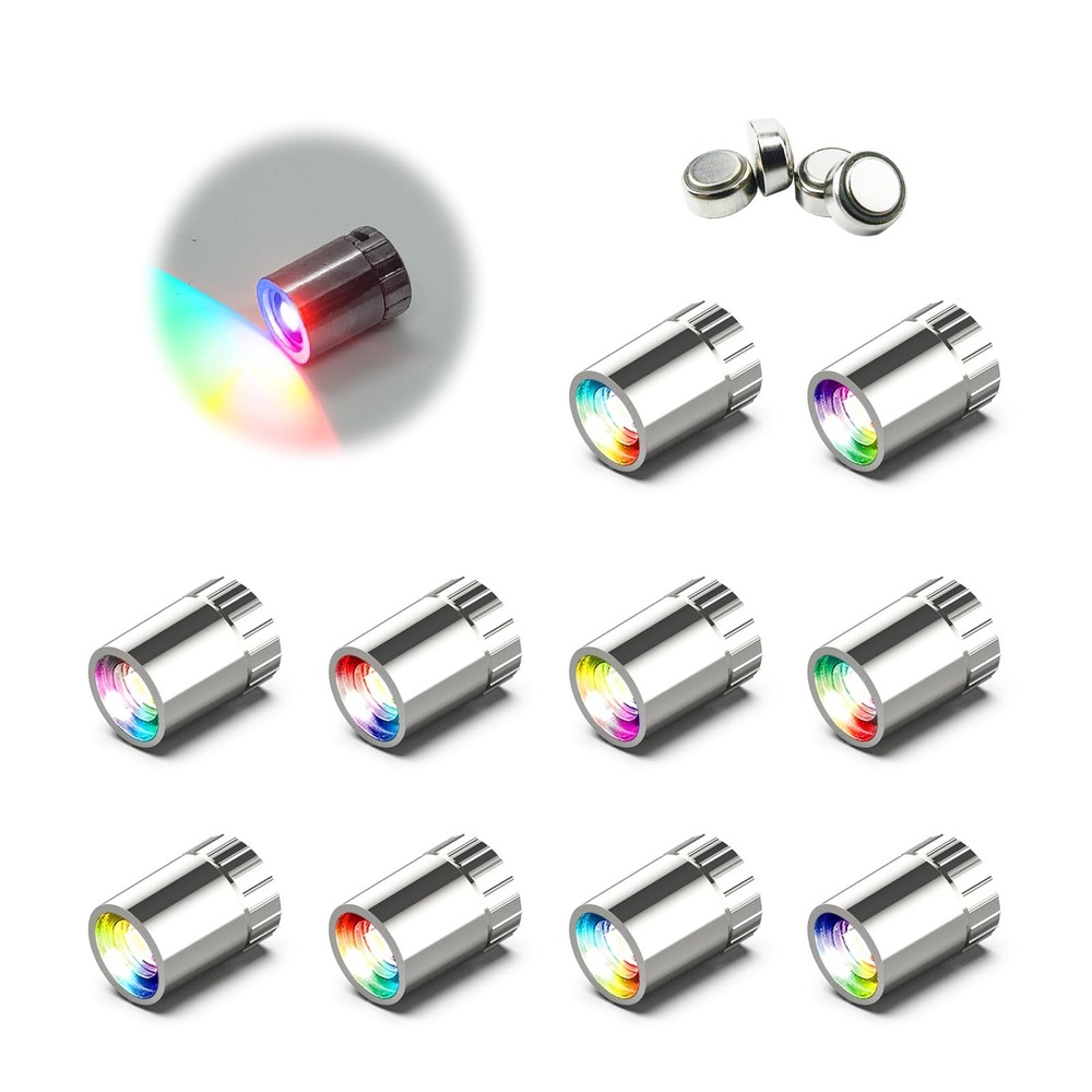 10 Pack Small Spotlight Battery Operated LED Lights, Multi-Color Changing