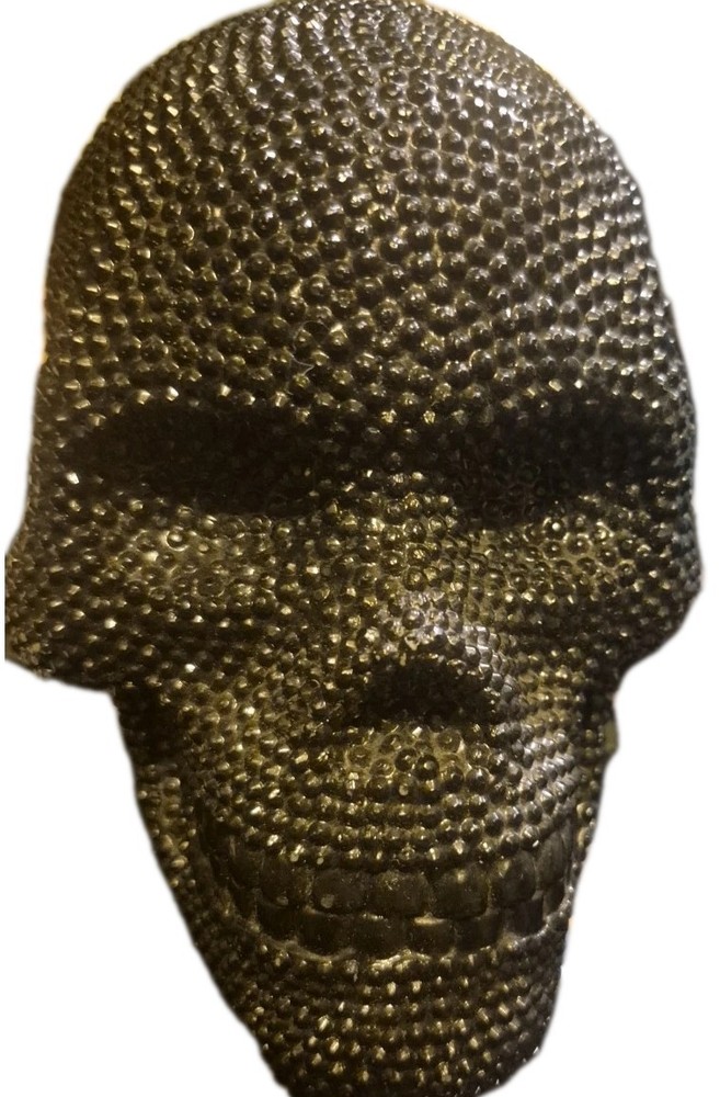 Black Beaded Skull, Halloween Decoration 2 Lbs