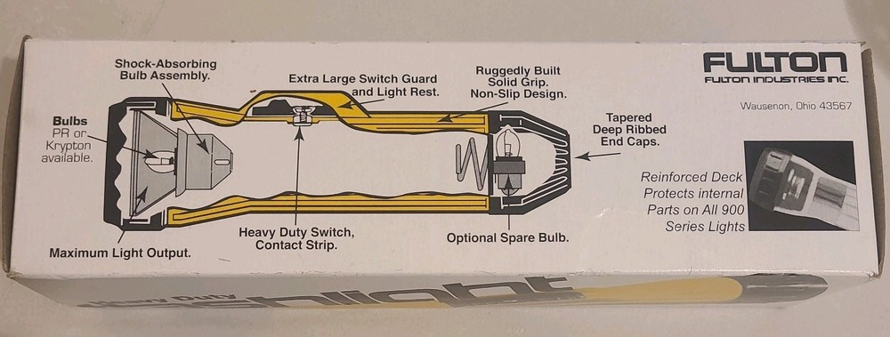 902N-LED Fulton Heavy Duty Flashlight