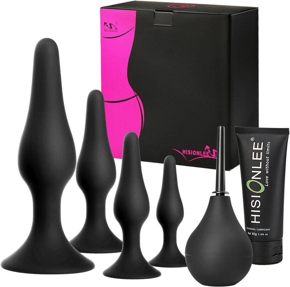 Silicone Anal Plug Set with Strong Suction – Explore Together Safely