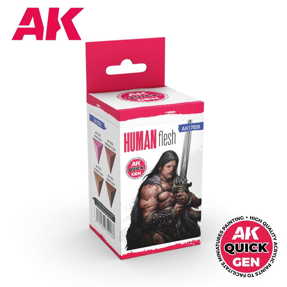 AK Interactive: Human Flesh - QUICK GEN Set - AK17506