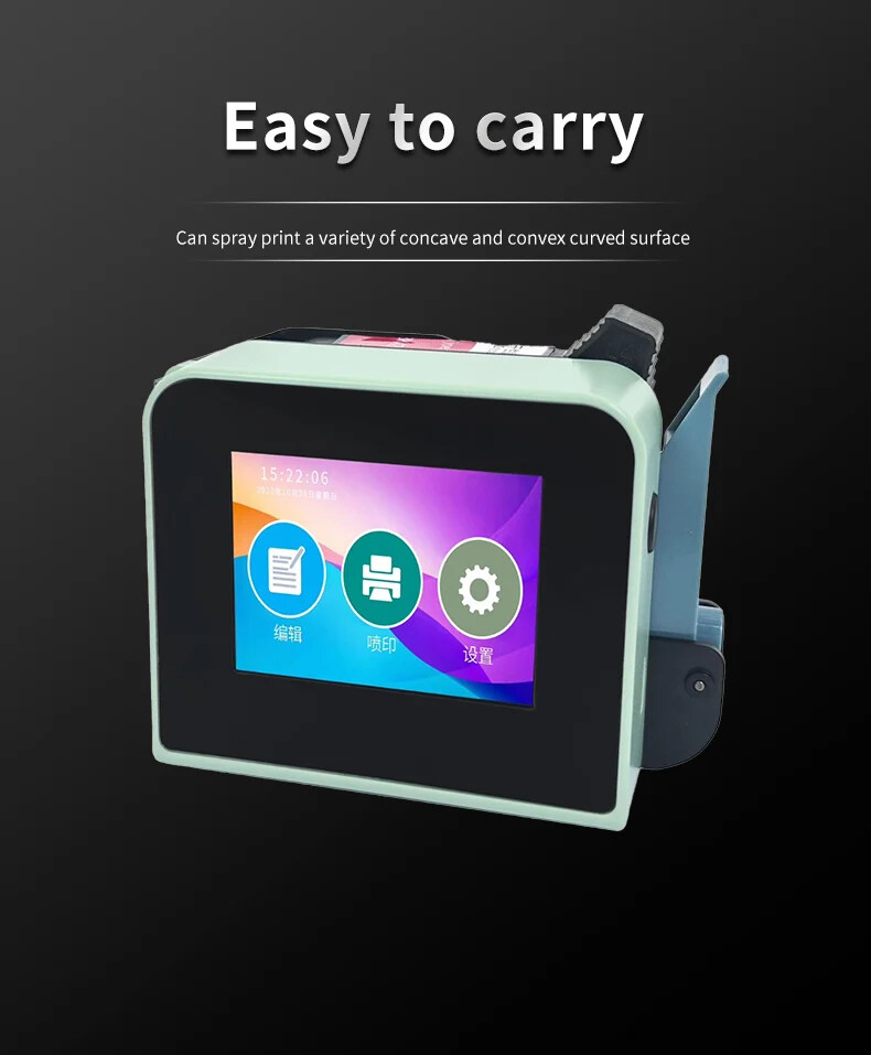 Handheld mini inkjet printer intelligent expiration date batch encoder