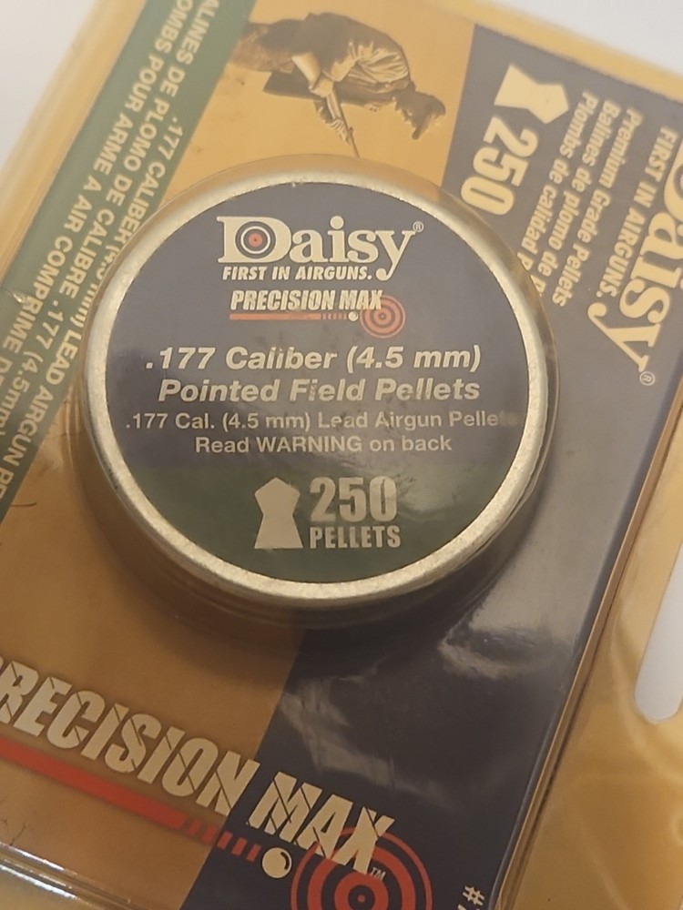 Daisy #7777 Pointed Precision Max .177 Caliber (4.5mm) Pellets 250 Count