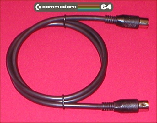 Serial Cable for Commodore 64 C64 64C 128 Computer Disk Drive 1541 1541-II NEW