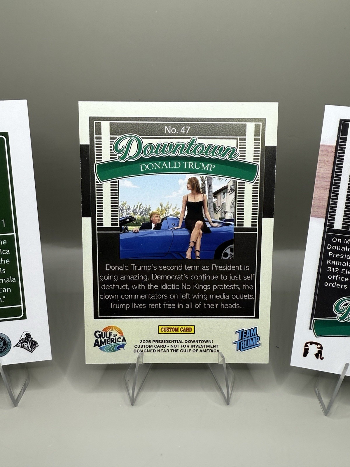 3 Card Lot Downtown Donald Trump Custom Cards Free Shipping