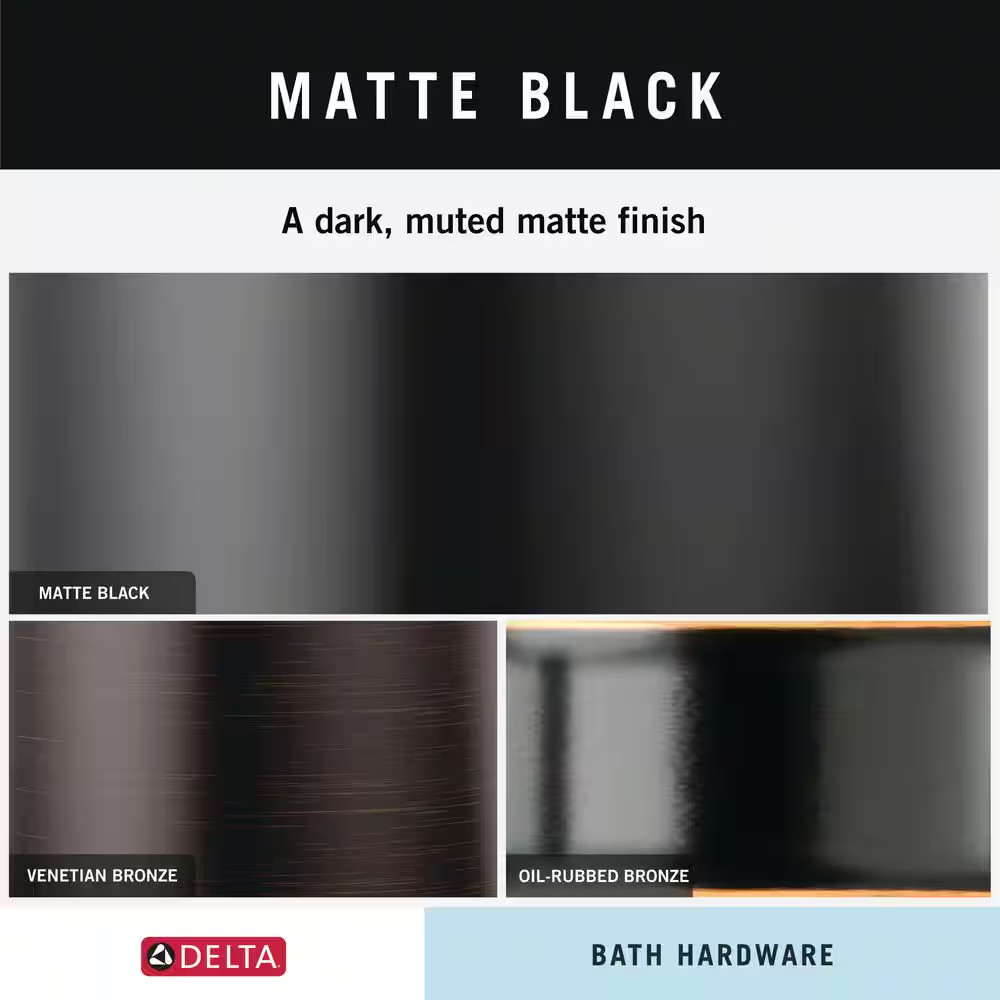 Pierce Single Towel Hook Bath Hardware Accessory in Matte Black