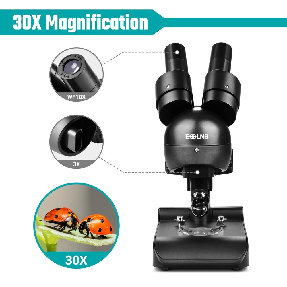 Mounted Binocular Stereo Microscope, Microscopes, Portable Biological Microscope