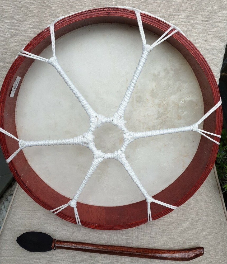 SHAMANIC FRAME DRUM WITH BEATER ~ 30cms