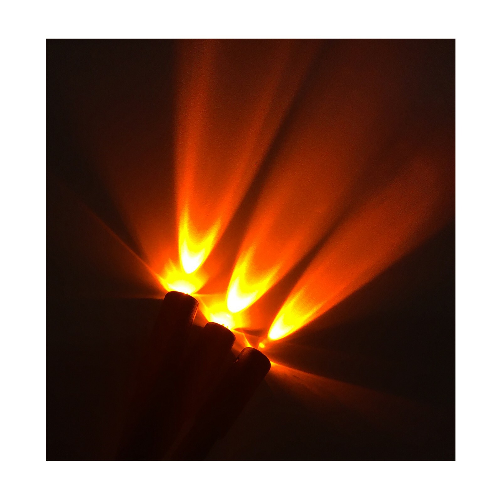 Flame Orange 3 Head Micro Special Effects flicker Light Kit 12v 9v Dc for props