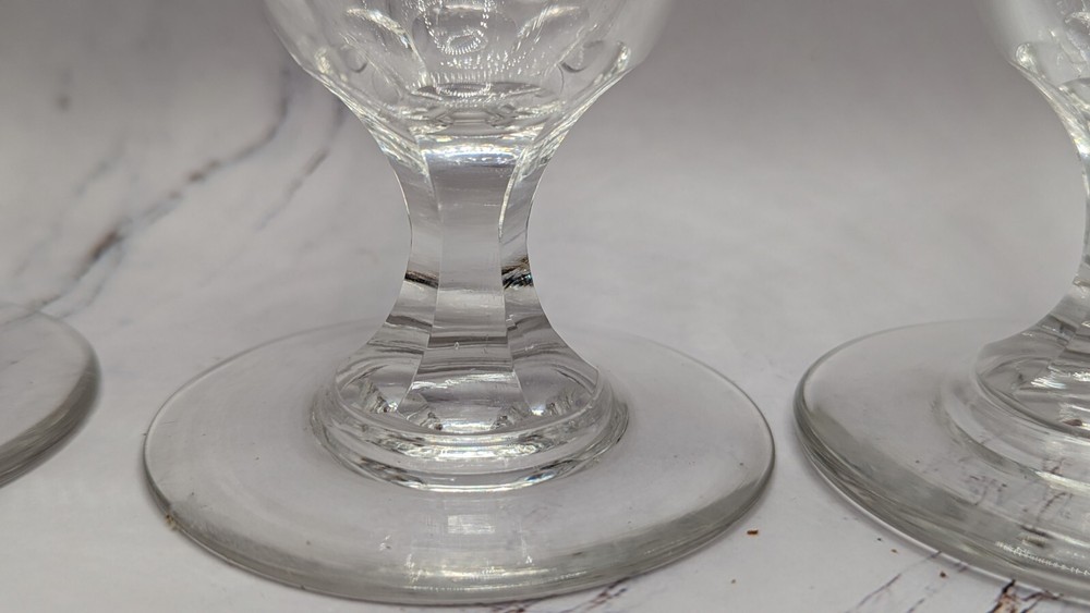 4 Vintage Crystal Goblets