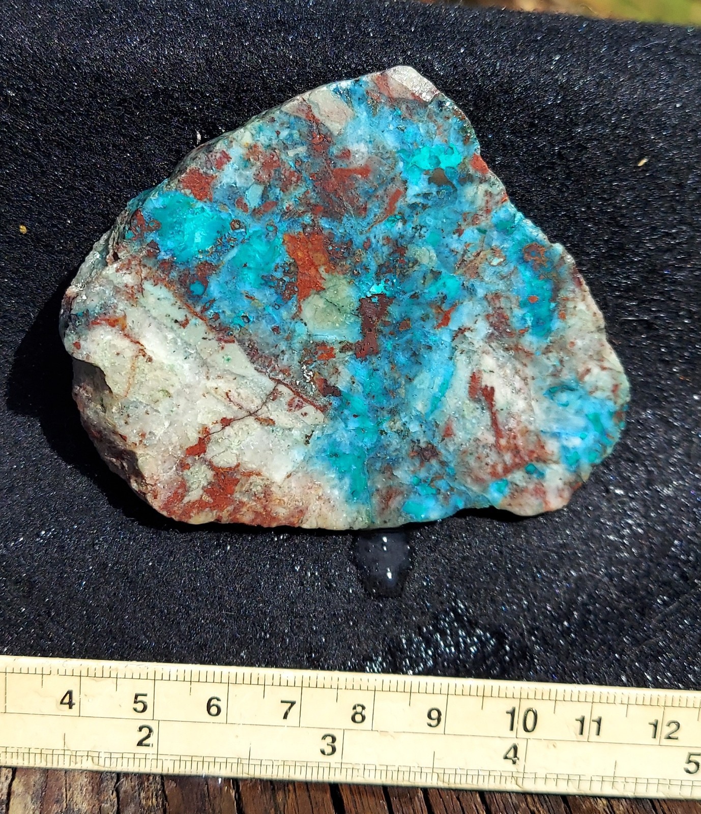 Perrico Chico  Slab. Chrysocolla and Cuprite Slab