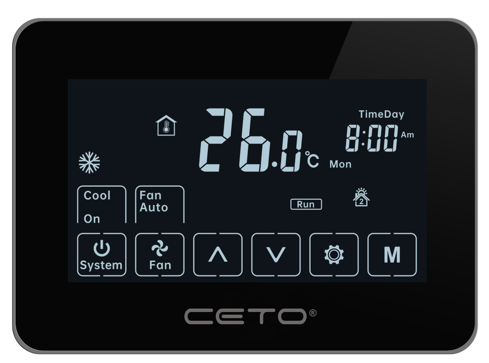 CX024-PR2 - Wifi Programmable Thermostat: 5+2 Day Schedule, Large Display