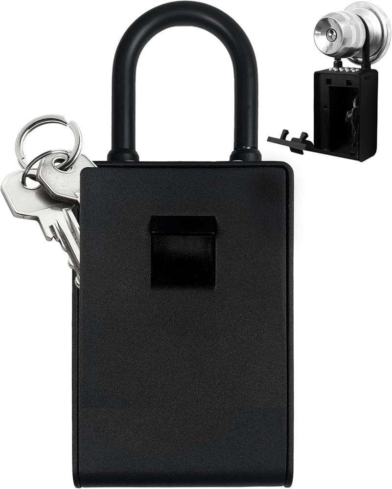 Bluetooth Key Lock Box - Smart Wall Mount, Keyless Entry, Waterproof, Extra Larg