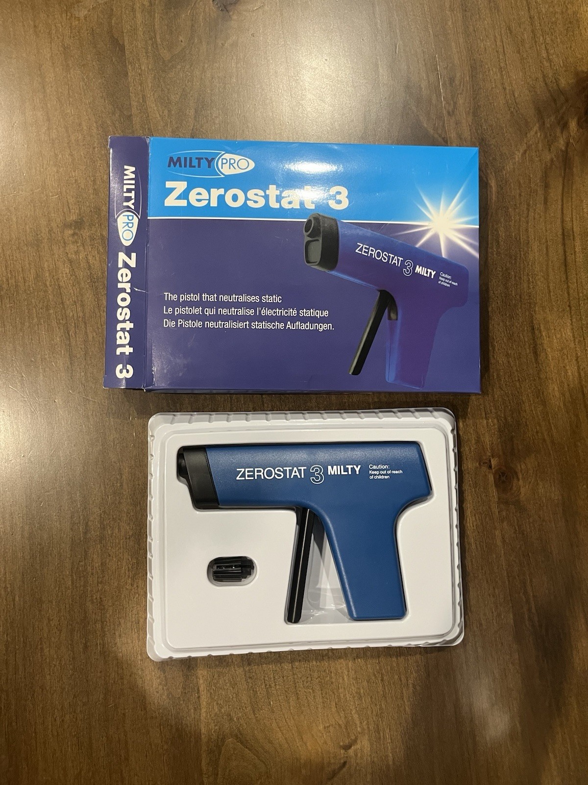 NEW Milty Pro Zerostat 3 Anti-Static Gun For Static Free Surfaces(LPs, CDs, Etc)