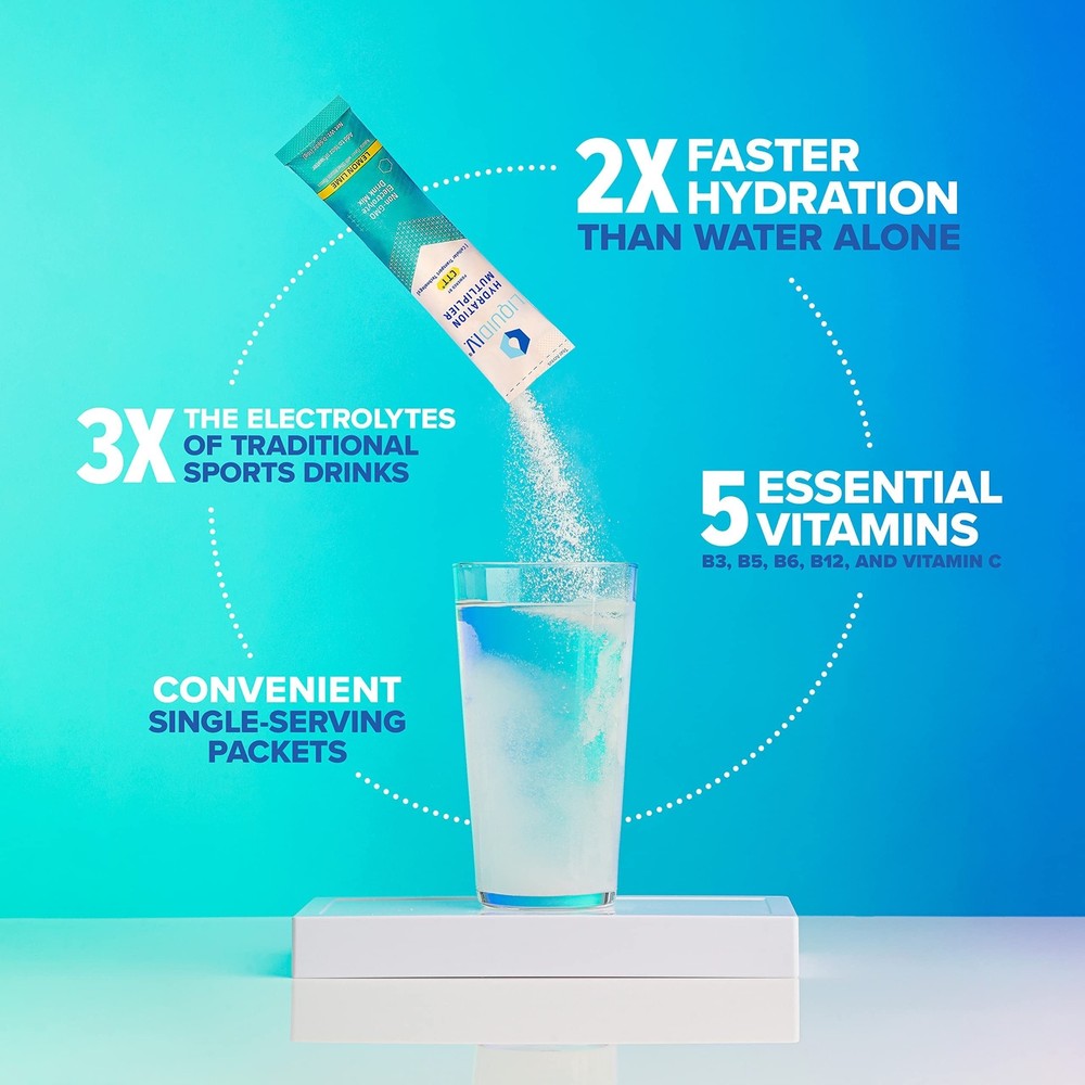 Liquid I.V. Hydration Multiplier - Lemon Lime - Powder 16 Packets
