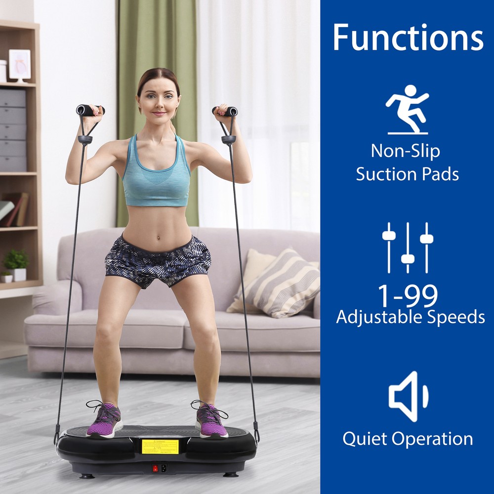 vibration plate exercise machine full body workout vibration platform w/ remote
