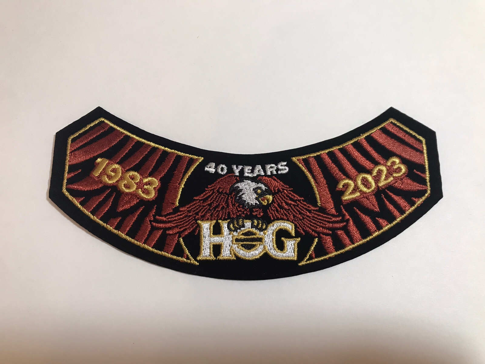 NEW 2023 HOG Harley Davidson Owners Group Patch Badge 40 Years Anniversary
