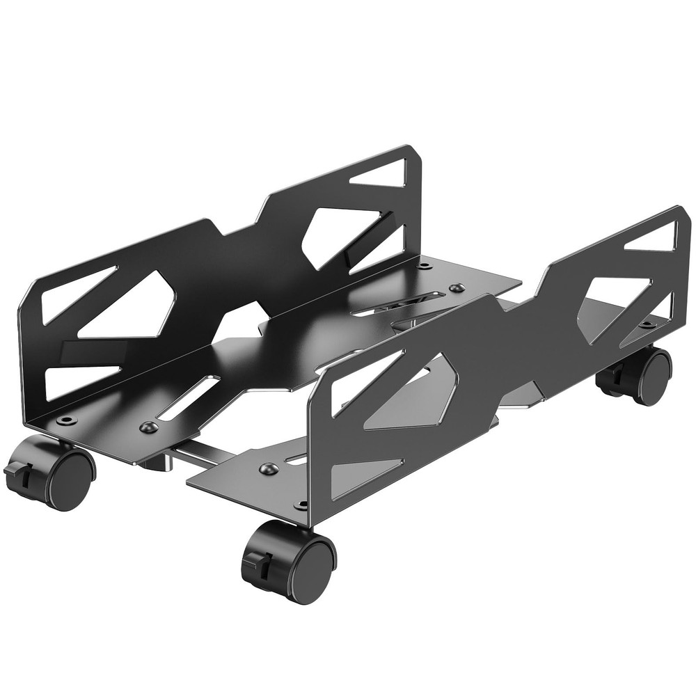 Hovadova Adjustable Computer Tower Stand, Ventilated PC Large, Black